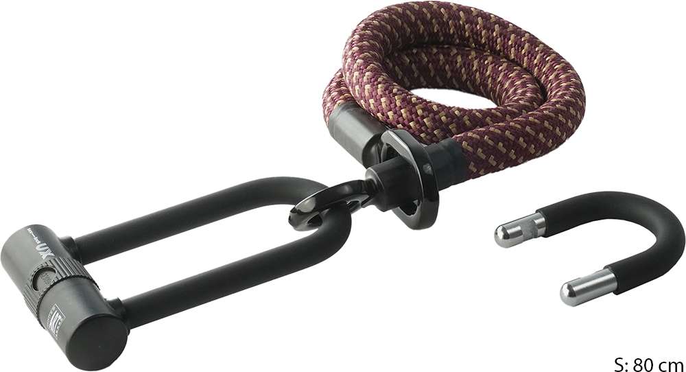 Oeillet Texlock u x - u-lock incl. câble textile avec âme en acier