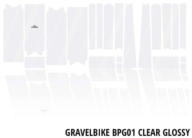 Unleazhed Unscratch - Film de protection pour cadre de vélo de gravier bpg01 transparent