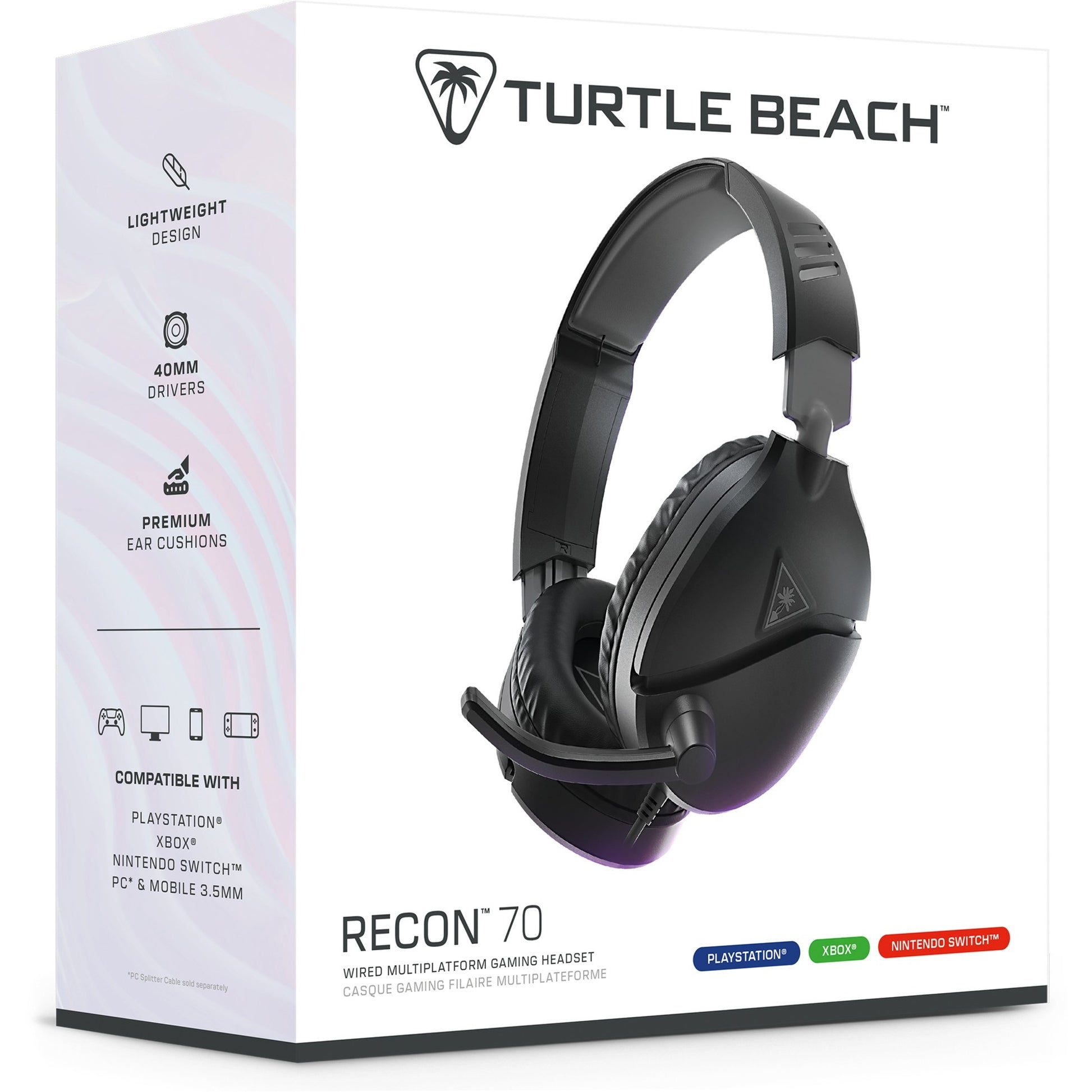 Turtle Beach Ear Recon 70p Black (2024)