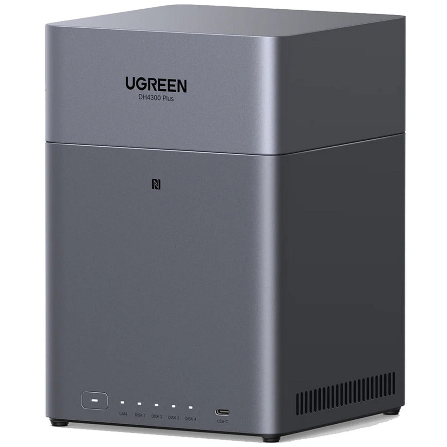 Ugreen nasync dh4300 plus (gris, 1x 2,5GBE, HDMI, USB-C)