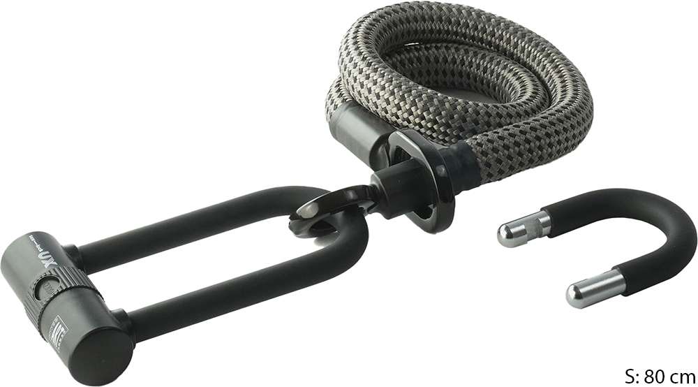 Oeillet Texlock u x - u-lock incl. câble textile avec âme en acier