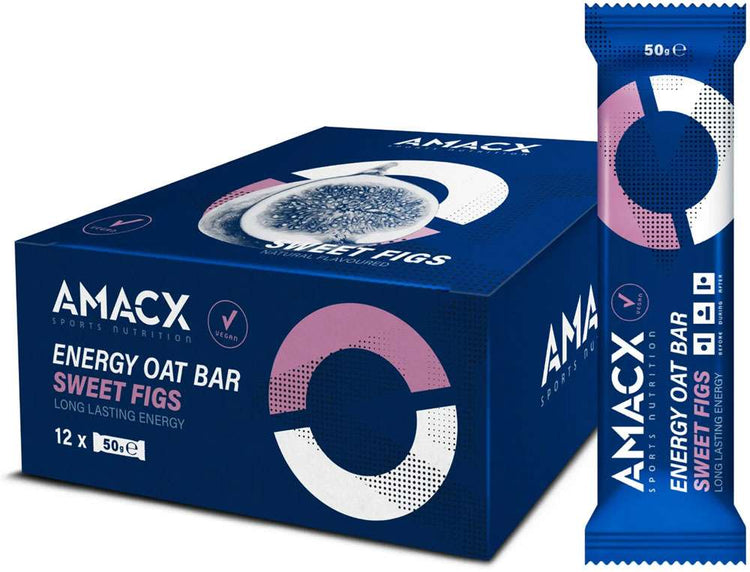 Boîte de 12 barres d'avoine énergétiques Amacx