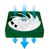 Thermaltake ct120 ex argb sync ventilateur de refroidissement pc racing vert (pack de 3 ventilateurs) ventilateurs de boîtier (vert, 3 pièces, 120 x 120 x 25 mm, pwm)