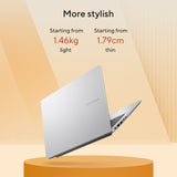 Asus vivobook 14 m1407ga-ly012w 14 copilot + ordinateur portable (argent | ryzen 7 445 | radeon 840m | 16 go | SSD 512 GD) - afbeelding 20
