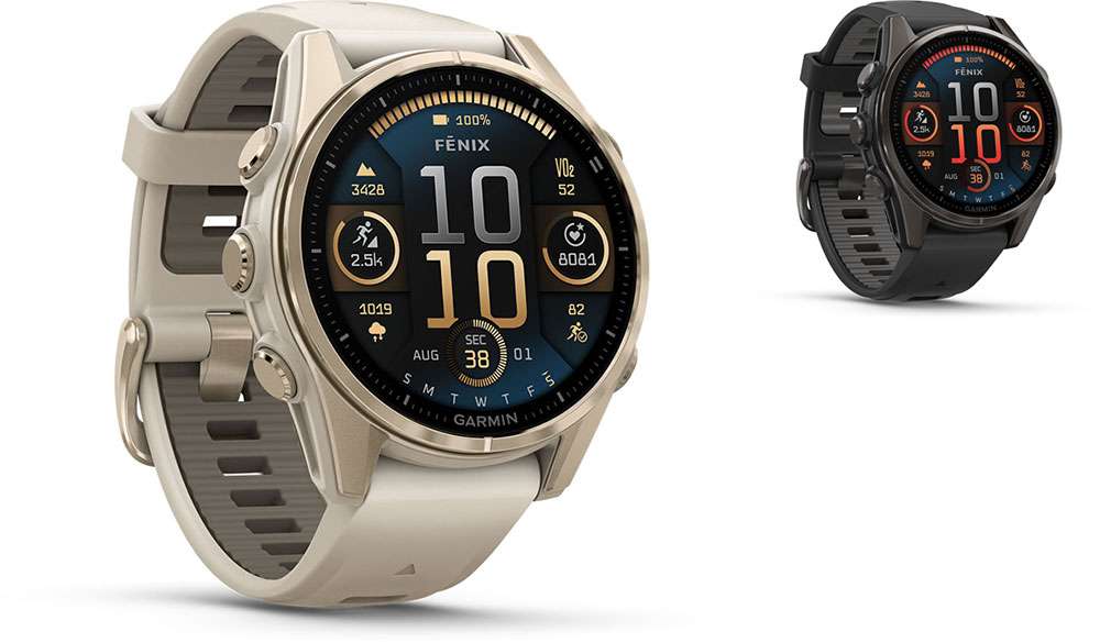Garmin fēnix® 8 - 43 mm saphir amoled - GPS multisport
