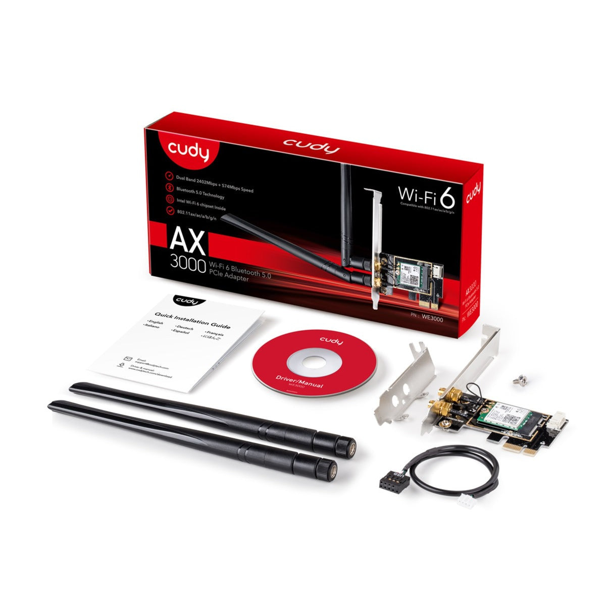 Cudy AX3000 Wi-Fi 6 Bluetooth PCI-E