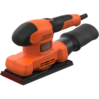 Black+decker bew220 150w 1 Ponceuse orbitale 3 feuilles | 1x feuille abrasive | sac de collecte de poussière - bew220-qs