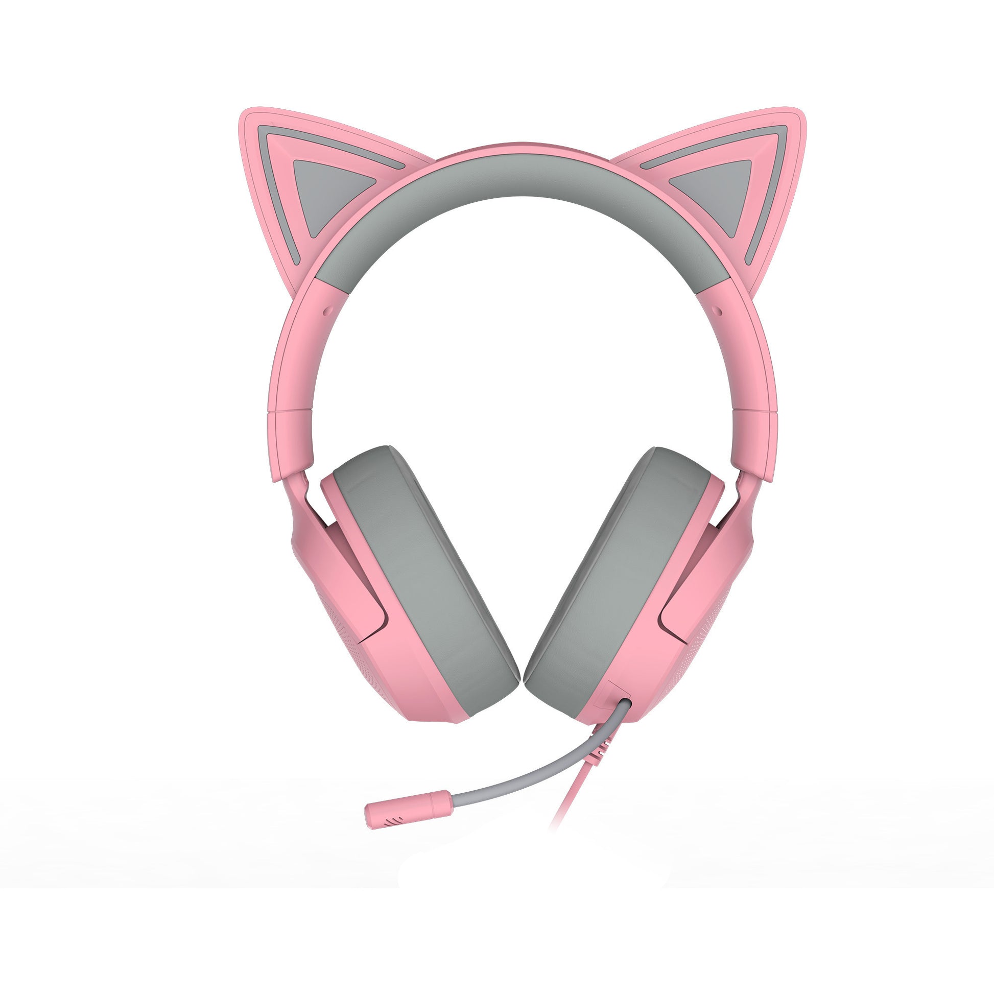 Casque de jeu supra-auriculaire Razer Kraken Kitty V3 X Quartz (rose gris)