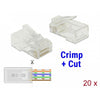 Dellock RJ45 Crimp + Cut Plug Cat.6 UTP