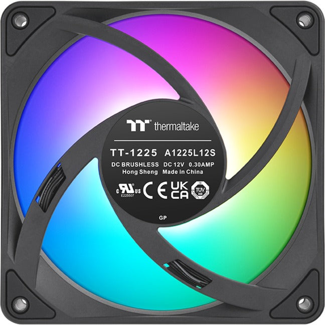 Thermaltake CT120 EX Reverse Arbb Sync PC Ventilateur de refroidissement (3-Fan Pack) Ventilateurs de boîtier (Noir, 3 pièces, 120 x 120 x 25 mm, PWM)