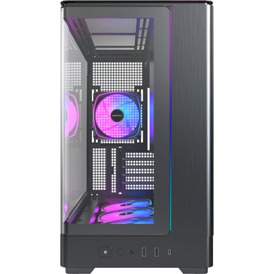 Boîtier tour midi Montech king 15 pro (noir | 2x USB-A | 1x USB-C | RVB | fenêtre)