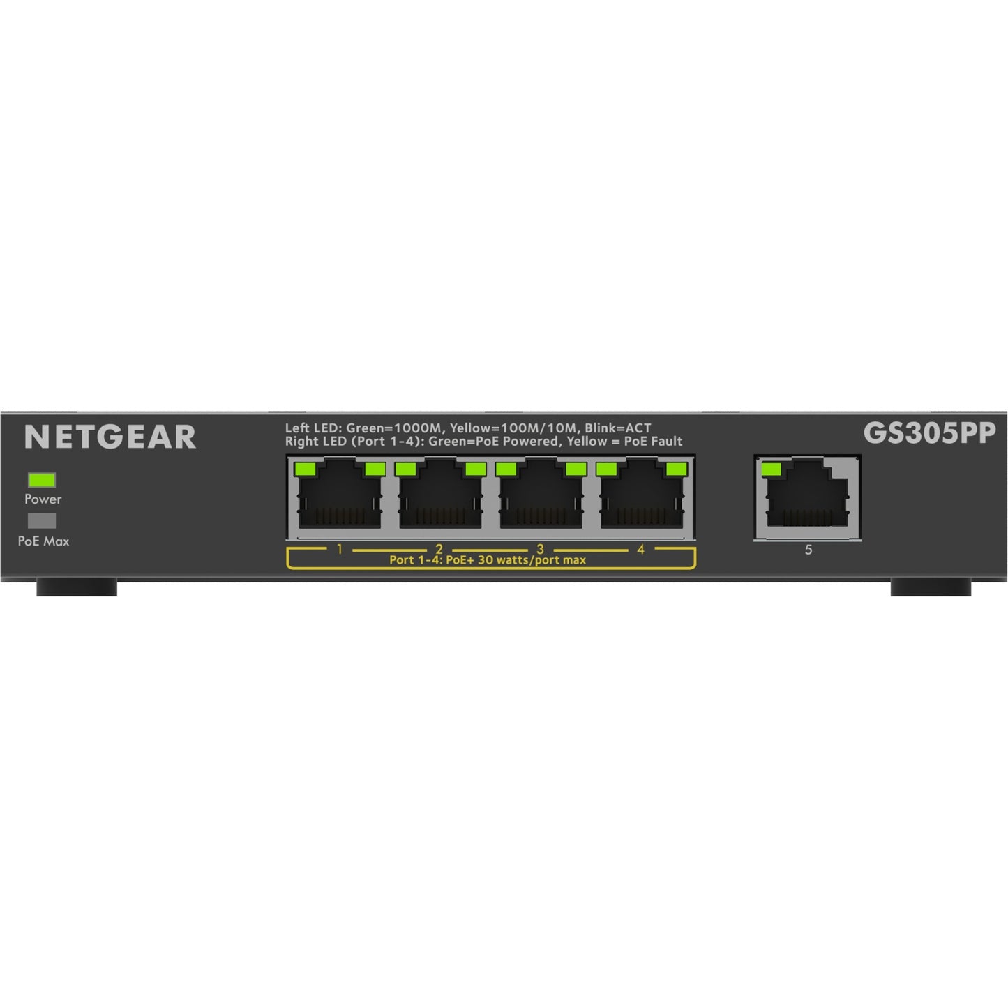 NetGear 5 ports Gigabit Ethernet Poe + commutateur non géré (GS3
