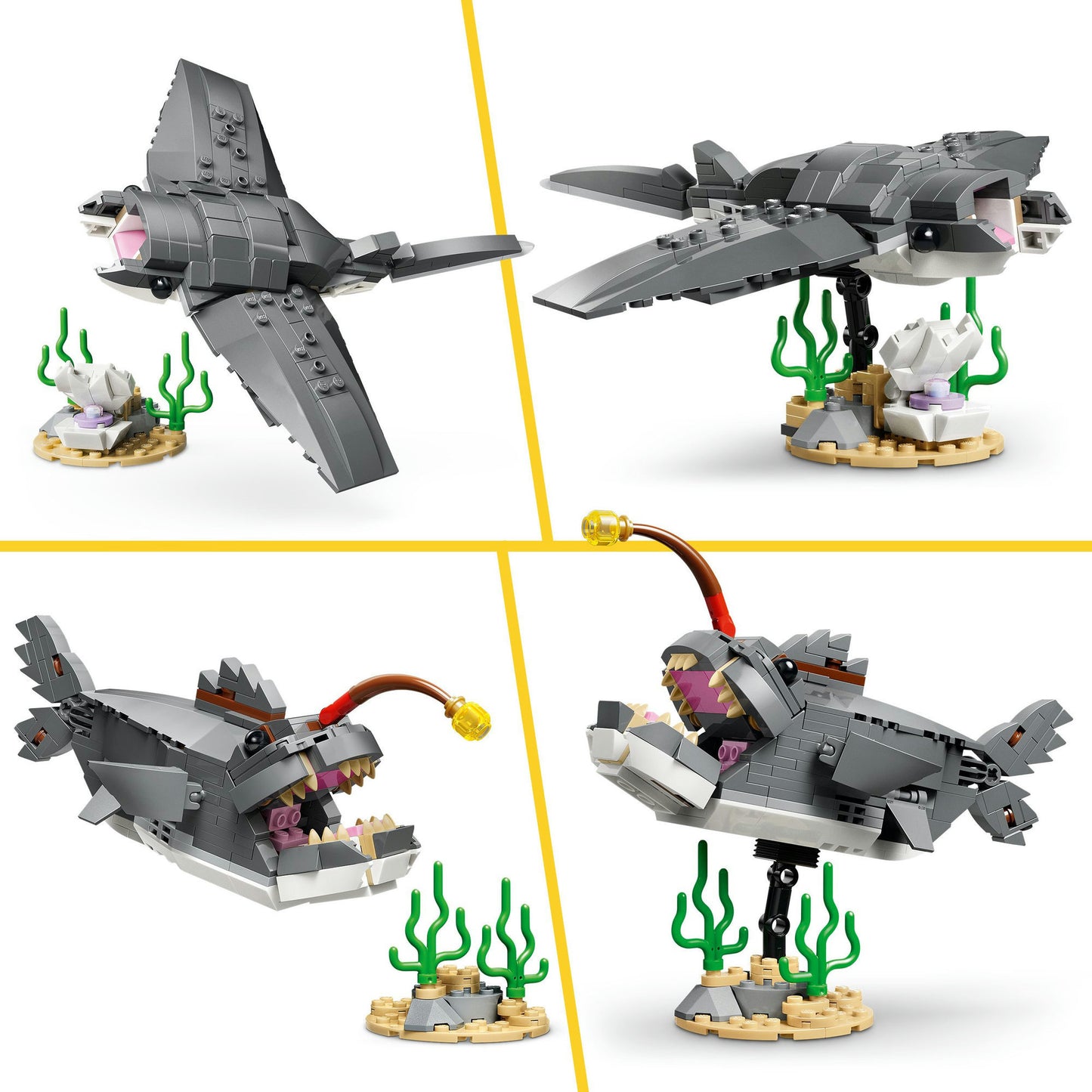 Lego Creator 31381 requin féroce avec coffre au trésor