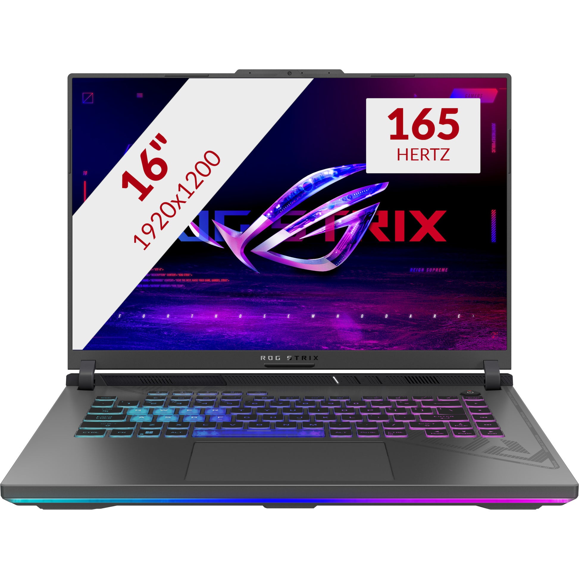 Ordinateur portable de jeu Asus ROG Strix G16 G614PM-RV224W 16 (Gris | R9 8940HX | RTX 5060 | 16 Go | SSD 1 To)