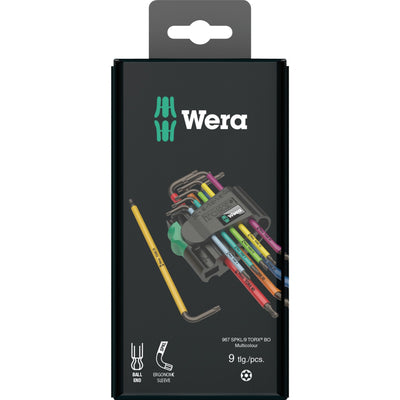 Wera Zuss Keys Set Torx 967 9 TX BO MULTICOLOUR 1 SB