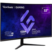 Moniteur de jeu incurvé Viewsonic vx3218-pc-mhd 32 (noir, 2x HDMI, 1x port d'affichage, 180 Hz) - afbeelding 3