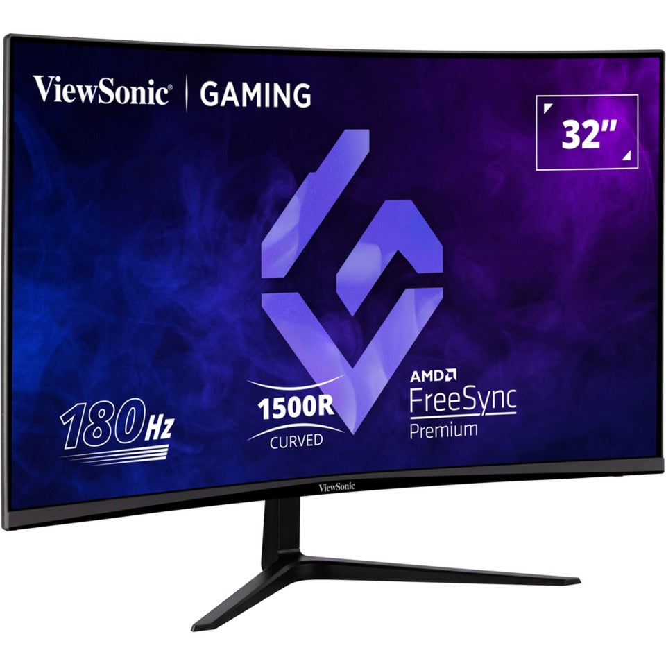 Moniteur de jeu incurvé Viewsonic vx3218-pc-mhd 32 (noir, 2x HDMI, 1x port d'affichage, 180 Hz)