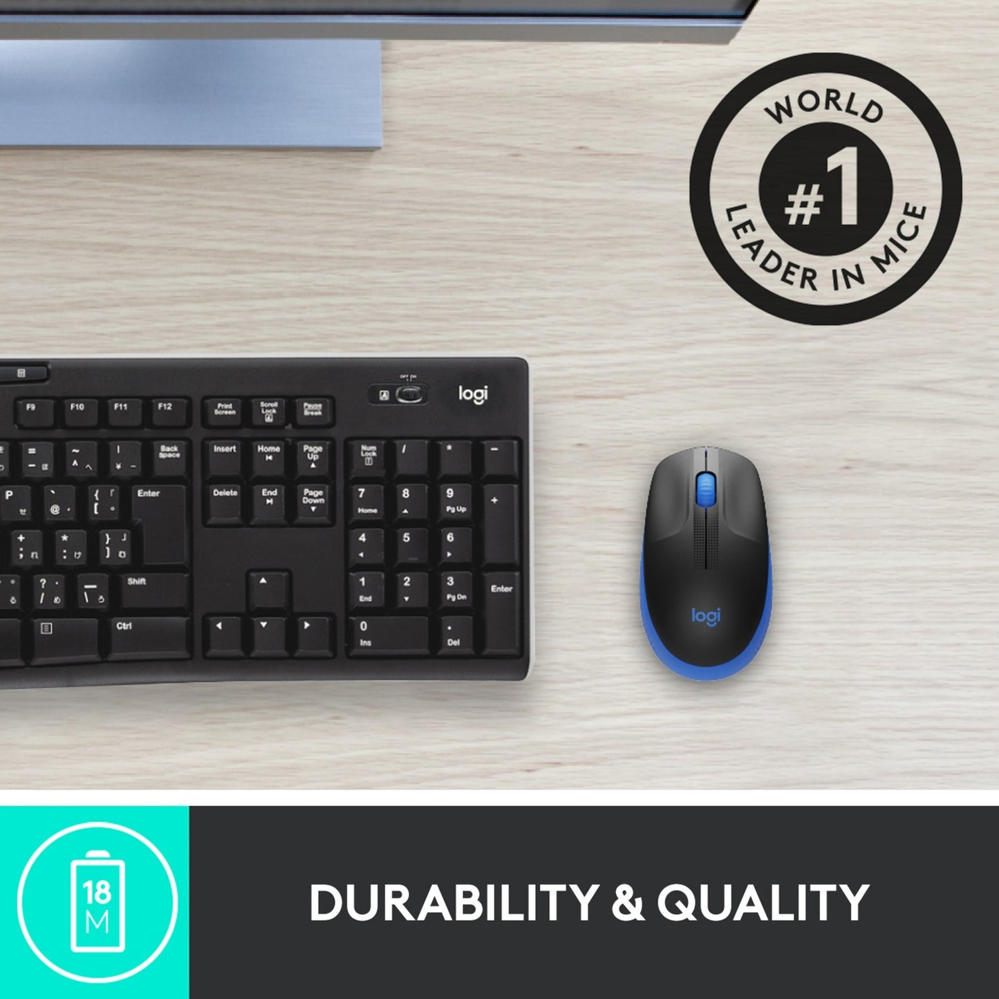 Logitech M190 Souris sans fil pleine grandeur