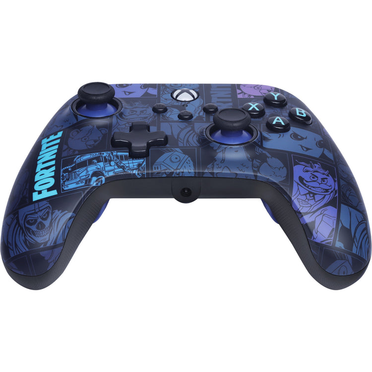 Manette Powera Advantage avec câble pour Xbox Series X|s - Fortnite : Victory Royale (bleu foncé, Xbox Series X|s, Xbox One, PC)