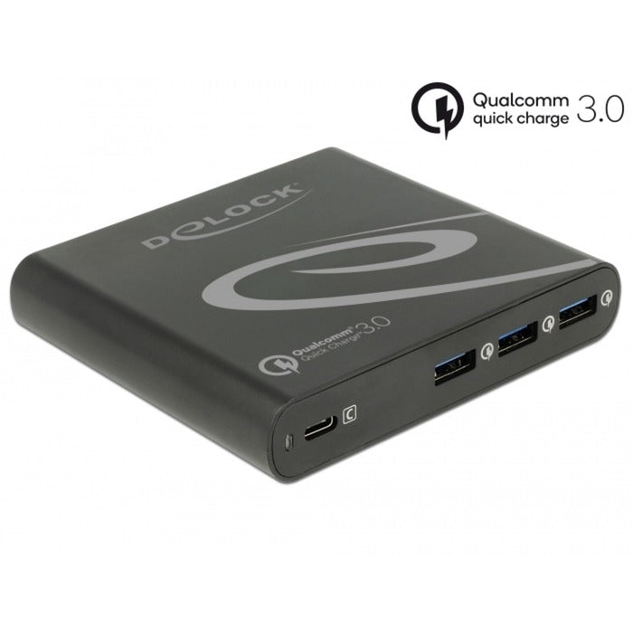 Dellock USB Charger 1x USB Type-C + 3x USB Type-A