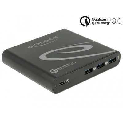 Dellock USB Charger 1x USB Type-C + 3x USB Type-A