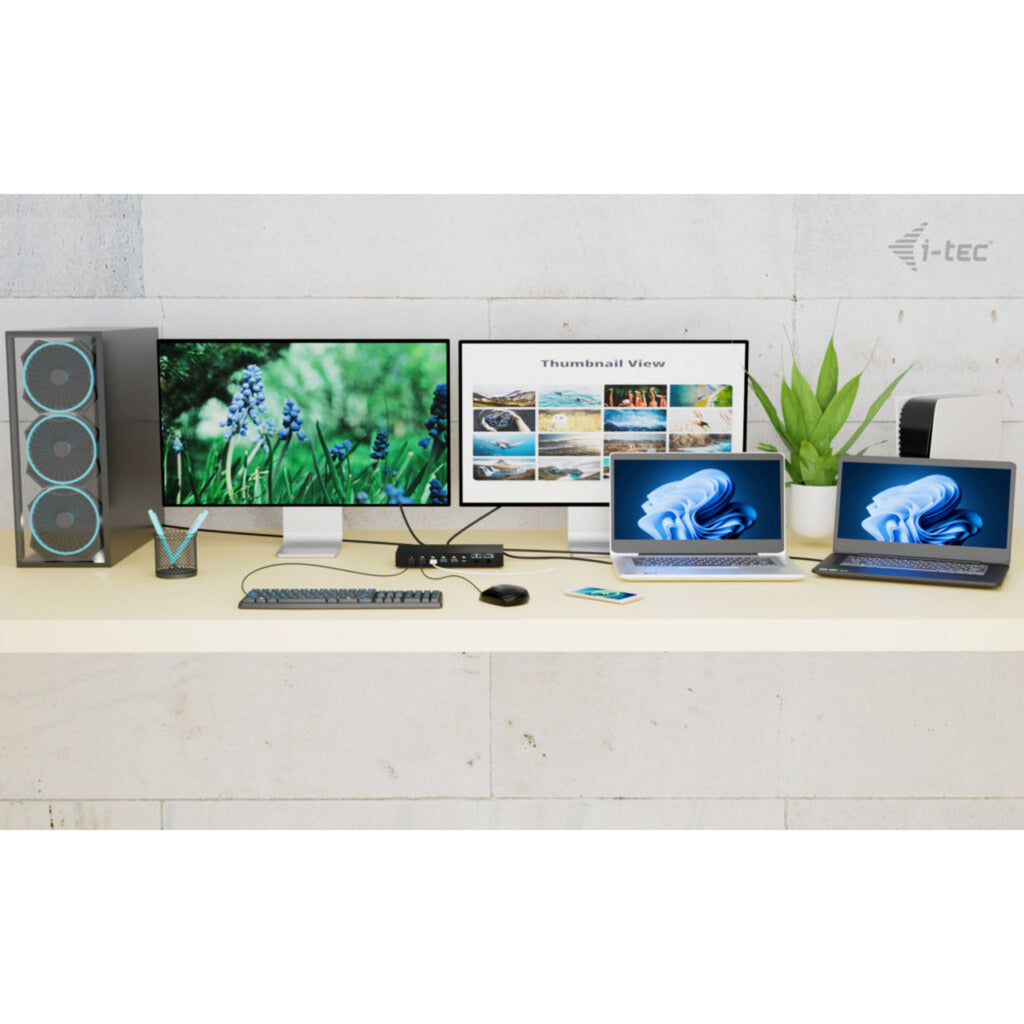 Station d'accueil I-tec USB-C KVM Dock Pro (noir)