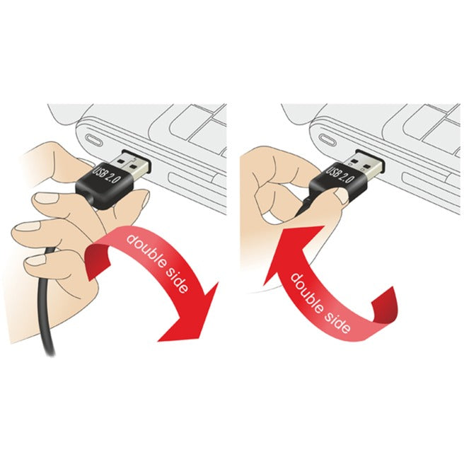 Dellock Easy-USB-A 2.0 mâle> Micro-USB-B 2.0 MALI-B 2,0