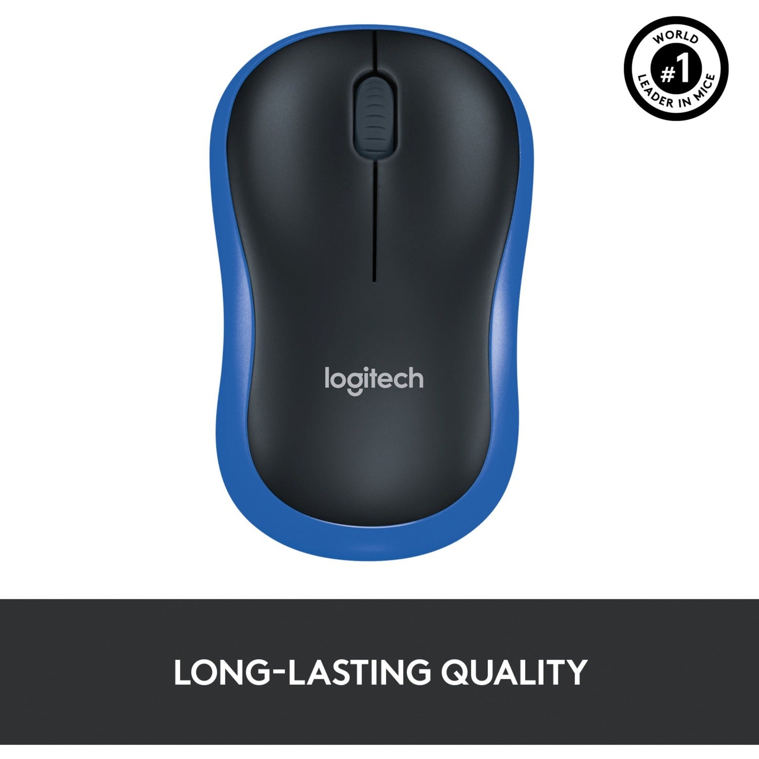 Souris sans fil Logitech m185 (bleue, vente au détail)