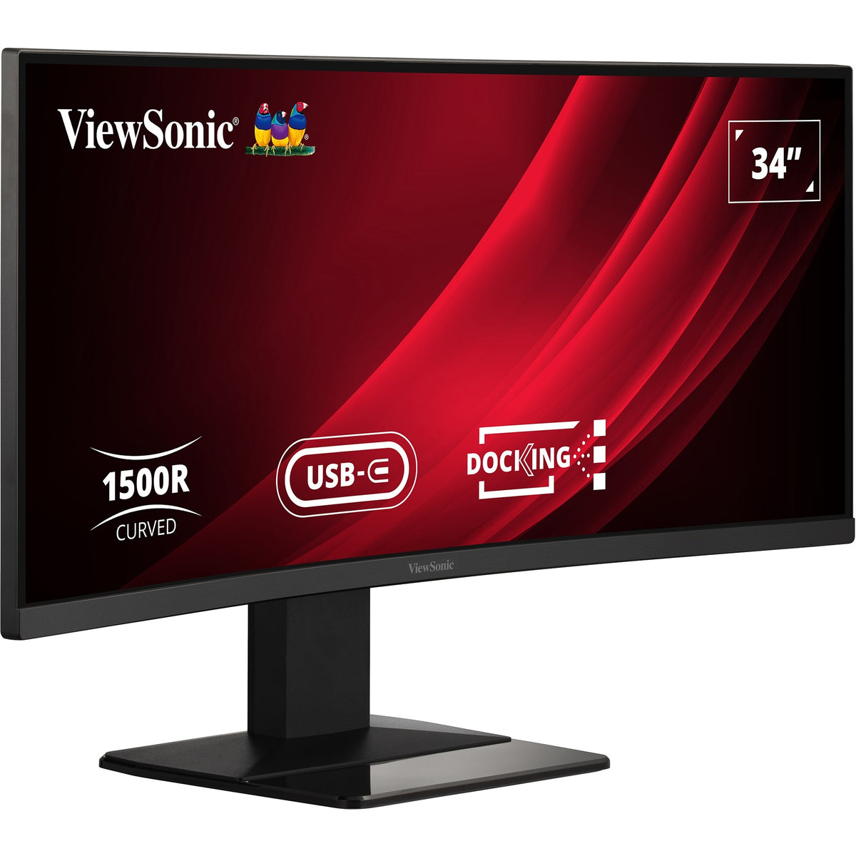 Moniteur d'accueil incurvé Viewsonic UwQHD avec commutateur KVM VG3419C 34 ultra-large (noir (mat), 1x HDMI, 1x port d'affichage, USB-A, USB-B, USB-C, LAN, audio)