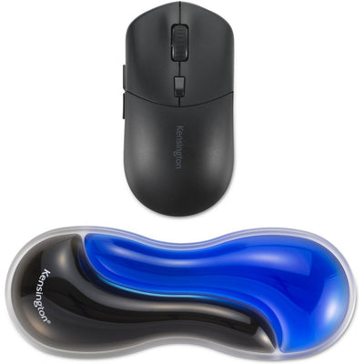 Kensington slim duo gel souris trackball repose-poignet support de poignet (bleu noir)