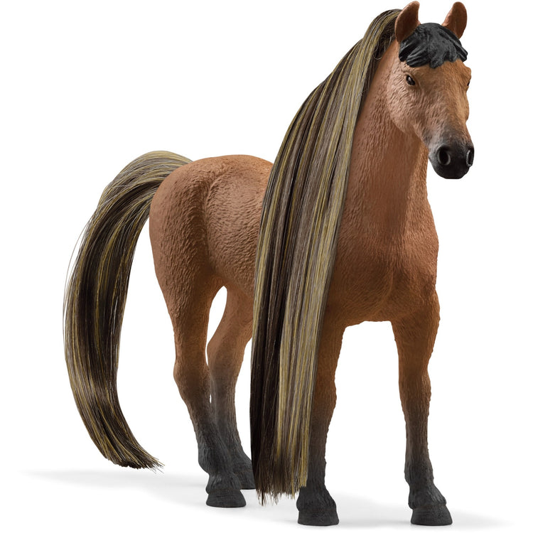 Schleich Horse Club - Figurine de jeu du cheval de beauté des beautés de Sofia Akhal-Teke-étalon (42621)
