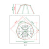 Tente Coleman octogone 8 (gris)