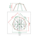 Tente Coleman octogone 8 (gris) - afbeelding 9