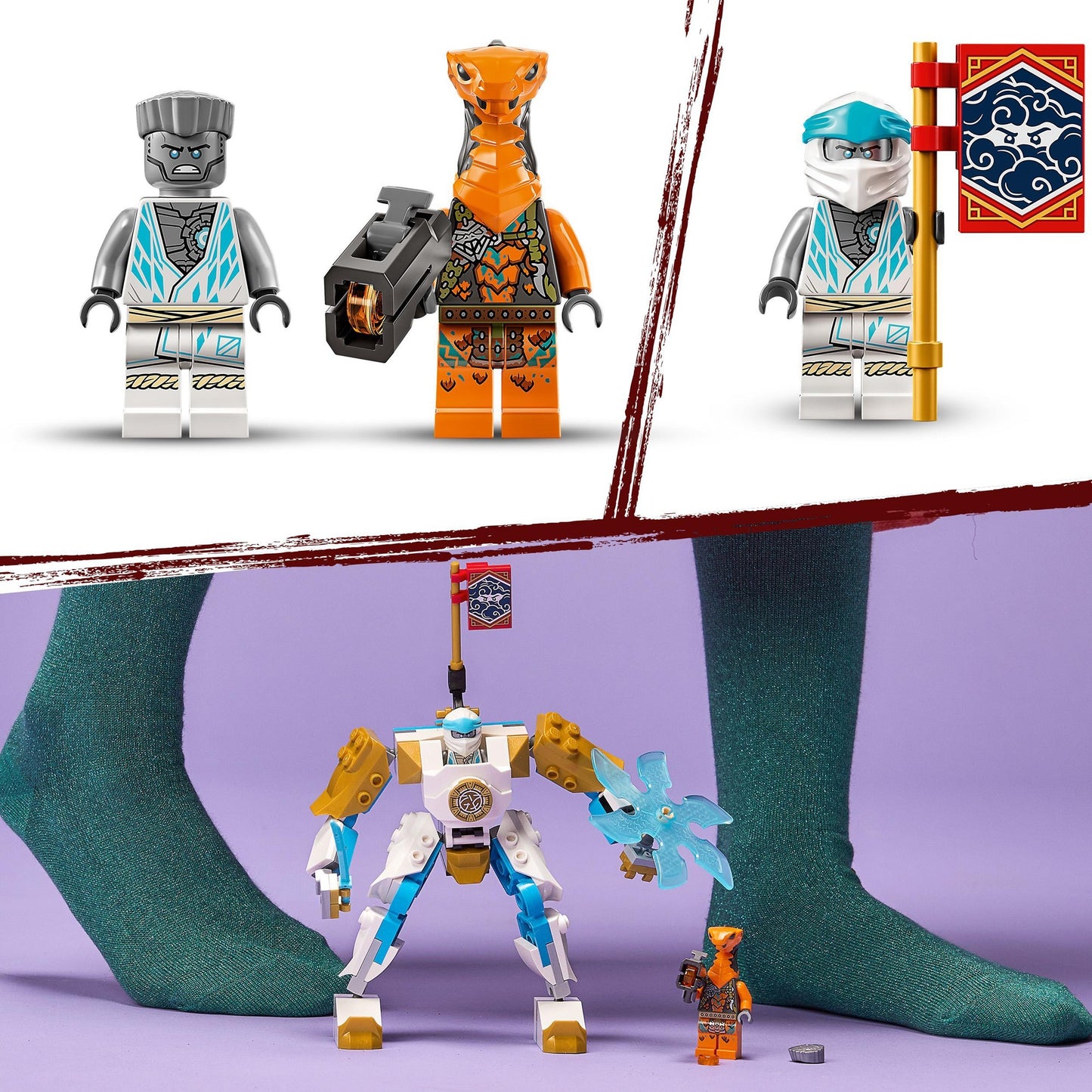 Lego Ninjago - Jouet de construction Power-Up Mech EVO de Zane (71761)