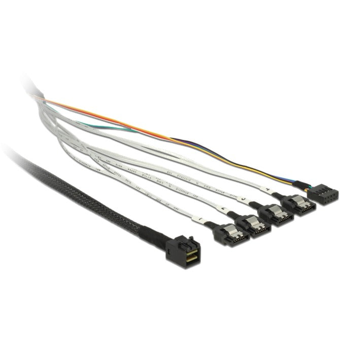 Dellock Cable Mini Sas HD SFF-8643> 4 X SATA 7 broches, 0,5 m