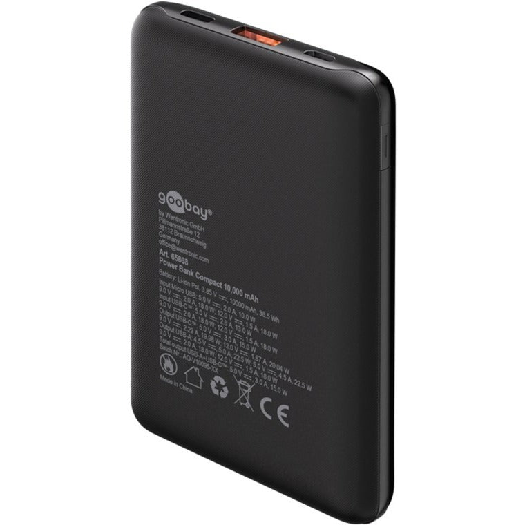 Goobay powerbank compact 10 000 mAh