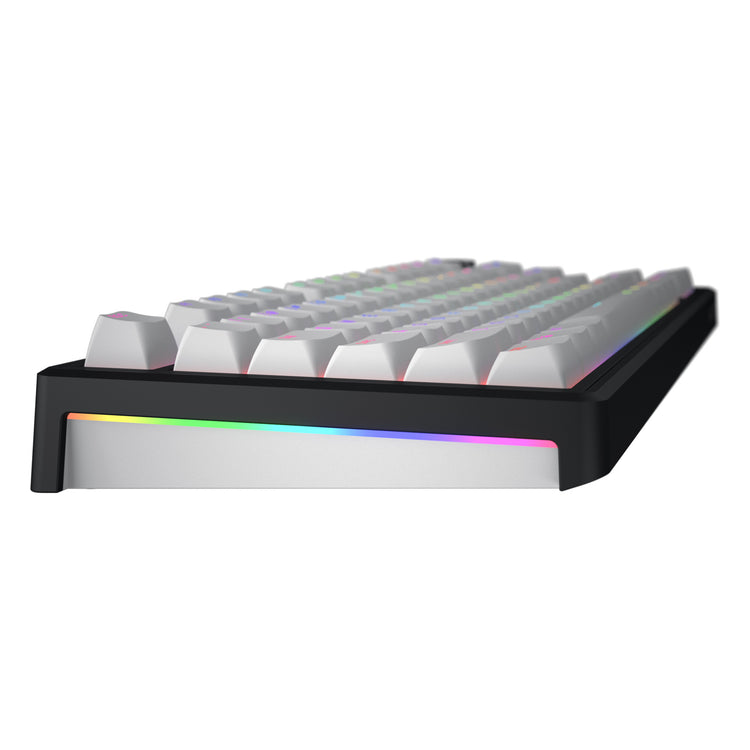Hator skyfall sans fil, clavier de jeu (noir, disposition américaine, hator aurum citron, 80 % (tkl), RVB, ABS double injection, échange à chaud, Bluetooth USB-C 2,4 GHz)