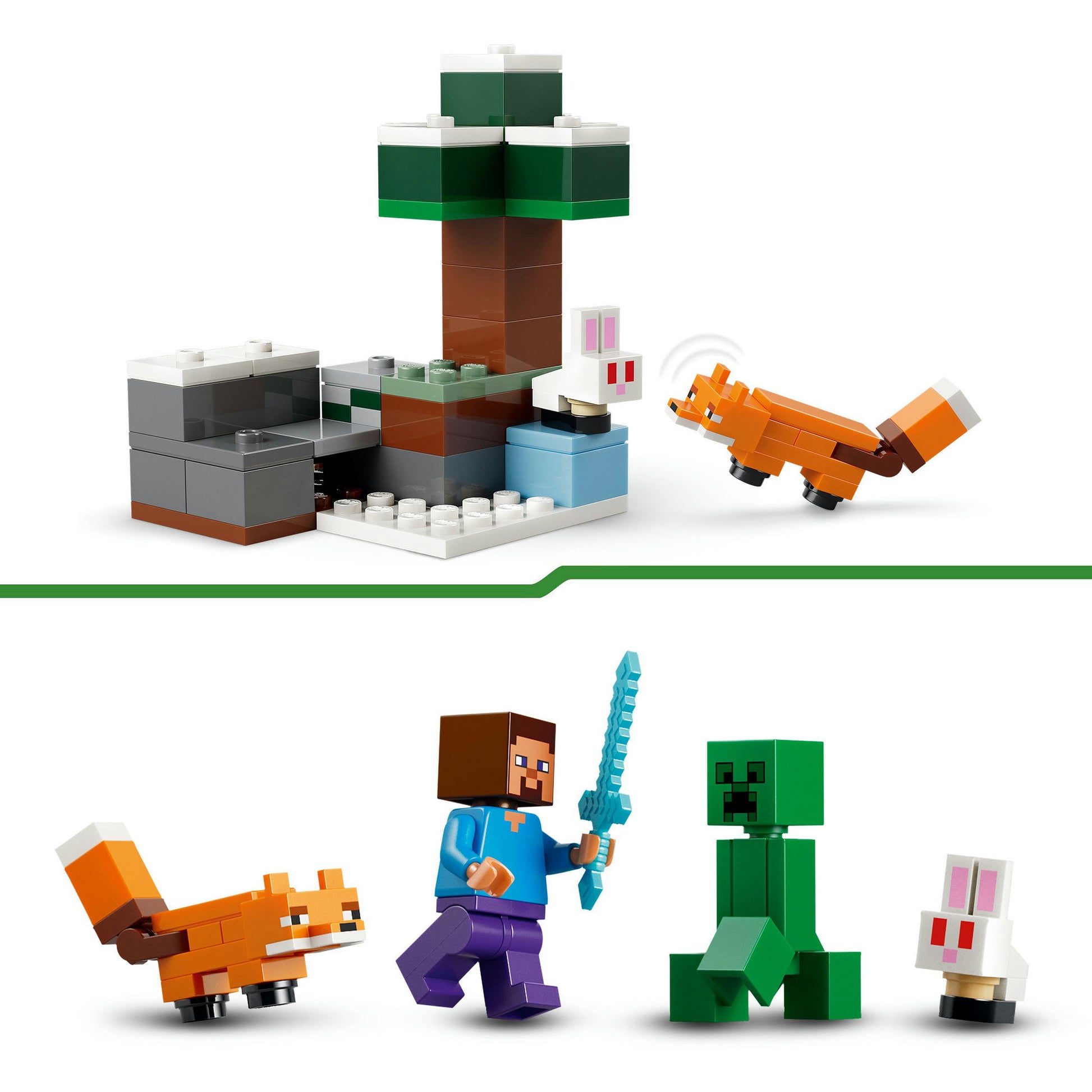 LEGO Minecraft 21583 L'aventure de Steve Taiga