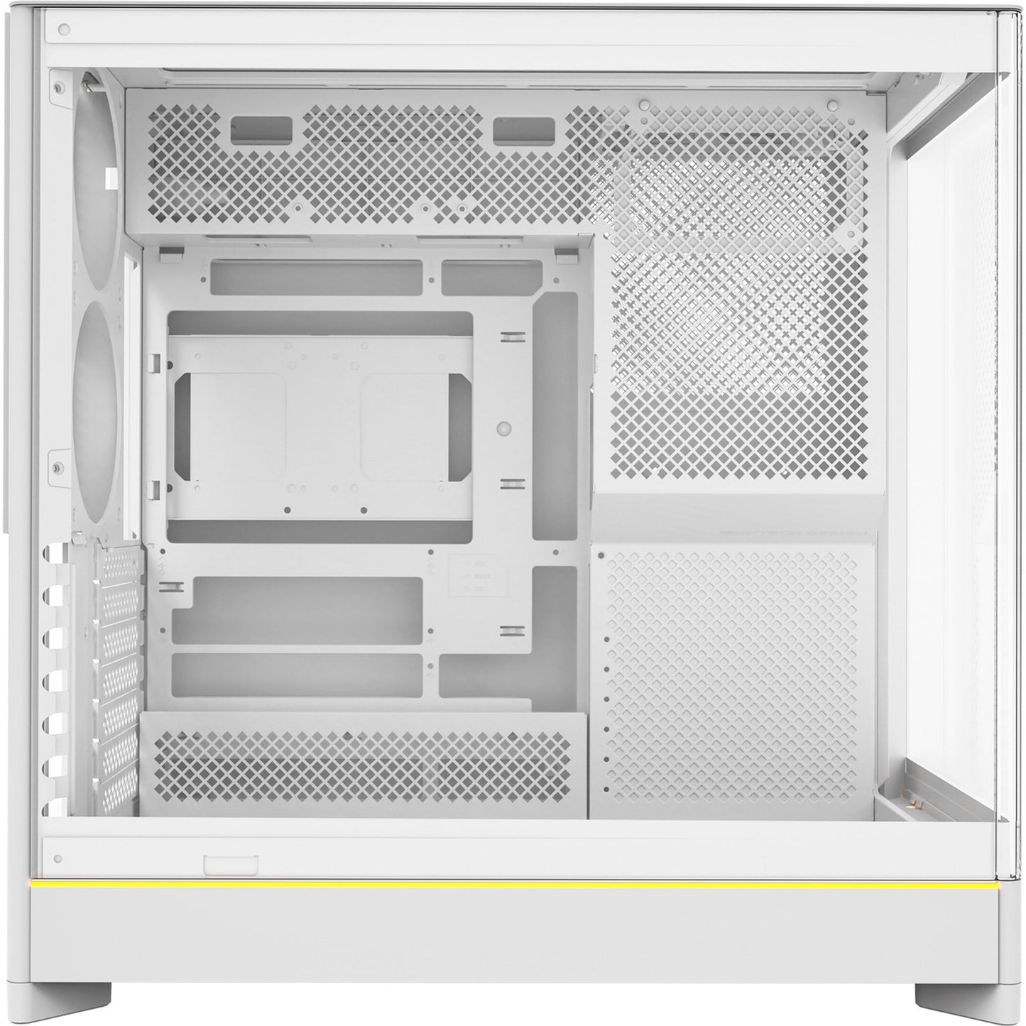Boîtier tour midi Montech HS02 (blanc | 2x USB-A | 1x USB-C | RGB | verre trempé)