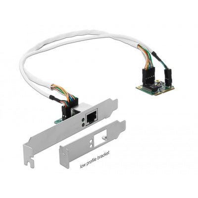 Dellock Mini PCLE I O PCLE Half Taille 1X Gigabit LAN