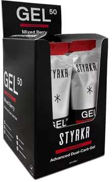 Styrkr gel50 gel énergétique double carburateur, boîte de 12