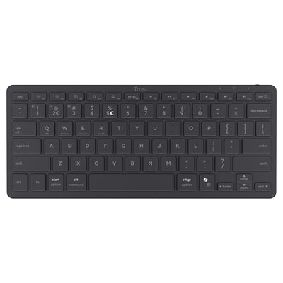 Clavier Bluetooth Trust Nado II (noir, disposition US, commutateurs ciseaux, Bluetooth)