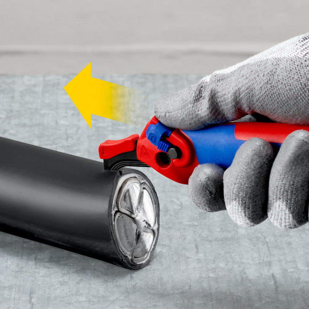 Couteau de démontage Knipex avec patin coulissant - 16 50 145 sb