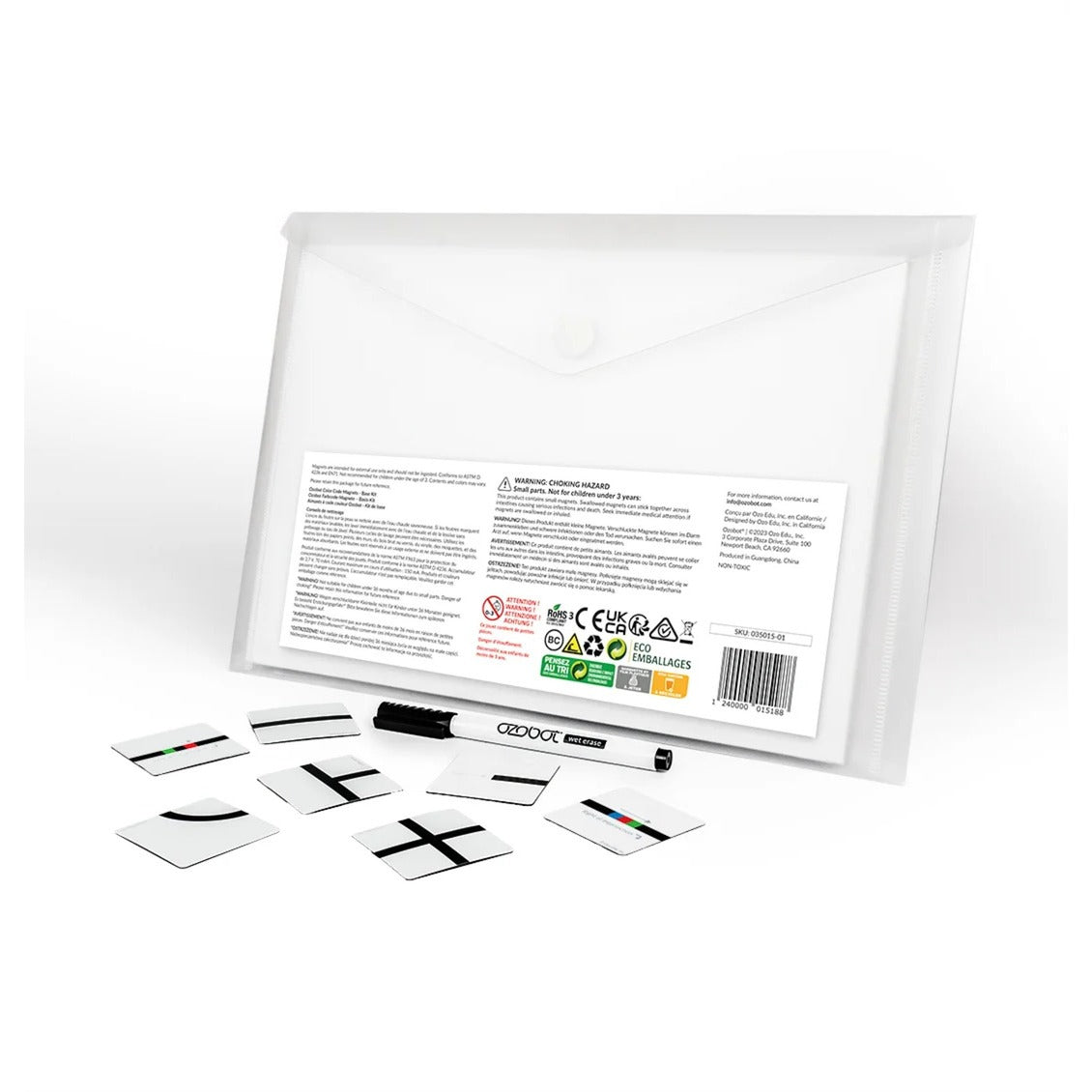 Magnets de code couleur Ozobot: ensemble de base