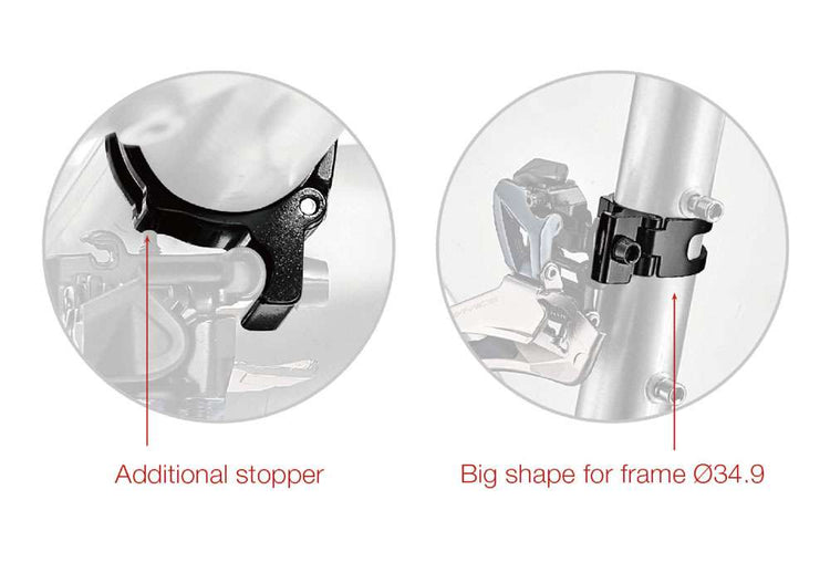 Collier de dérailleur avant Katana sc-fd1 pour dérailleurs avant brasés