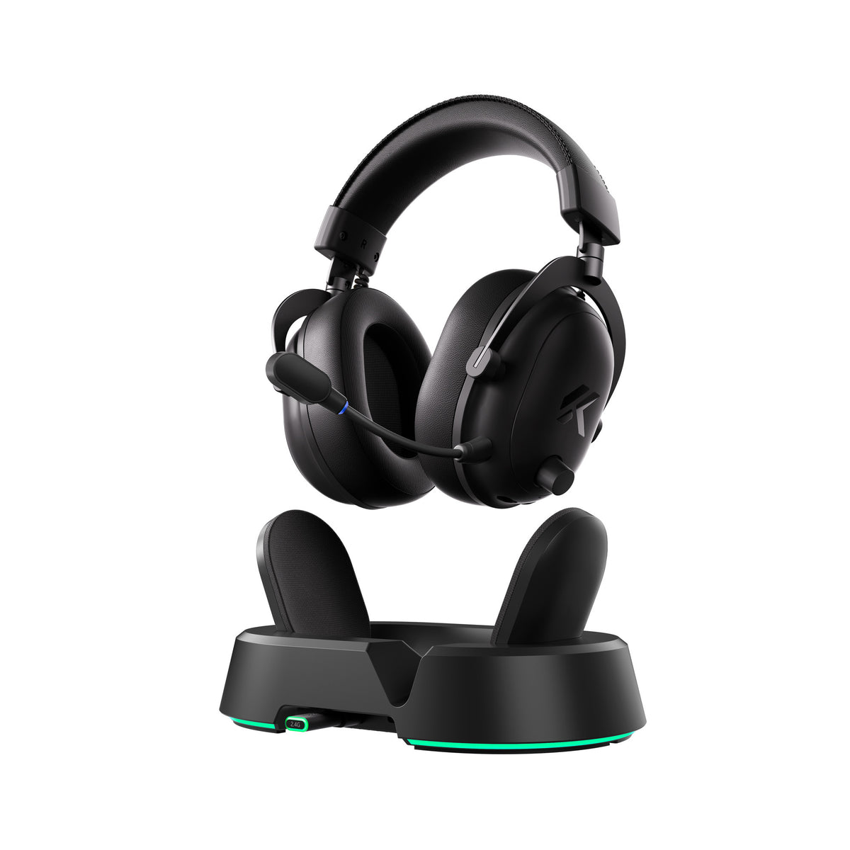 Mchose V9 Turbo+ Casque de jeu supra-auriculaire magnétique sans fil (noir, Nintendo Switch, Playstation 4, Playstation 5, mobile, PC, Bluetooth USB 2,4 G)