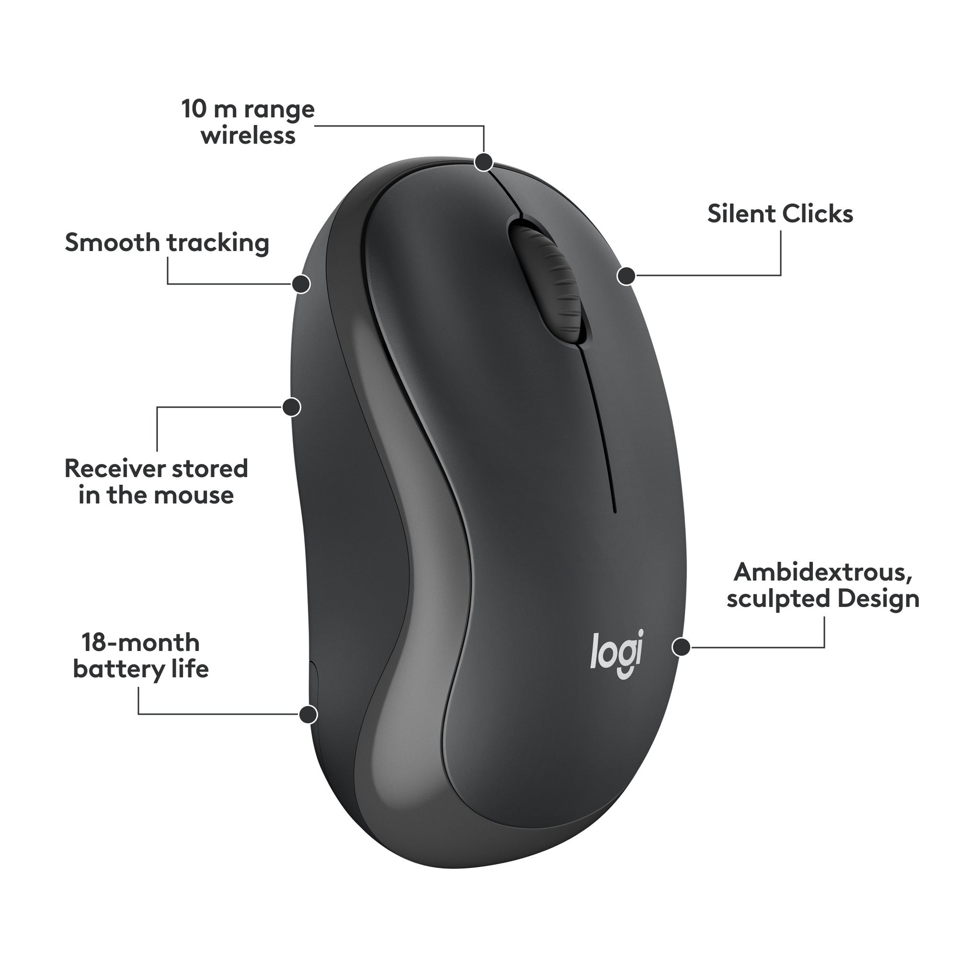 Logitech MK295 Silent Wireless Keyboard and Mouse Combo (clavier et souris sans fil silencieux)
