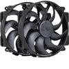 Noctua nf-a14x25r g2 pwm sx2-pp chromax.black ventilateurs de boîtier (noir, 2 pièces, 140 x 140 x 25 mm)