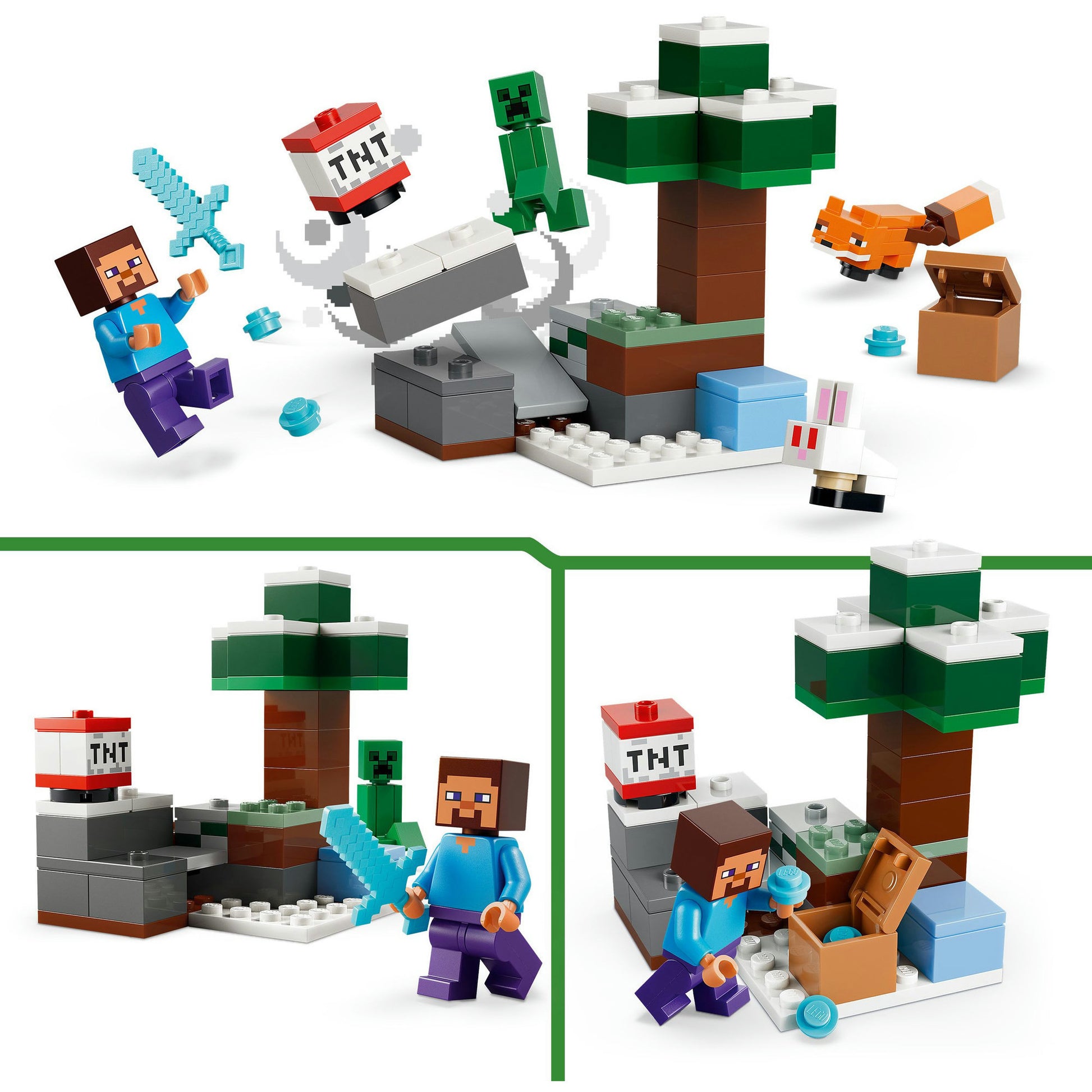 LEGO Minecraft 21583 L'aventure de Steve Taiga