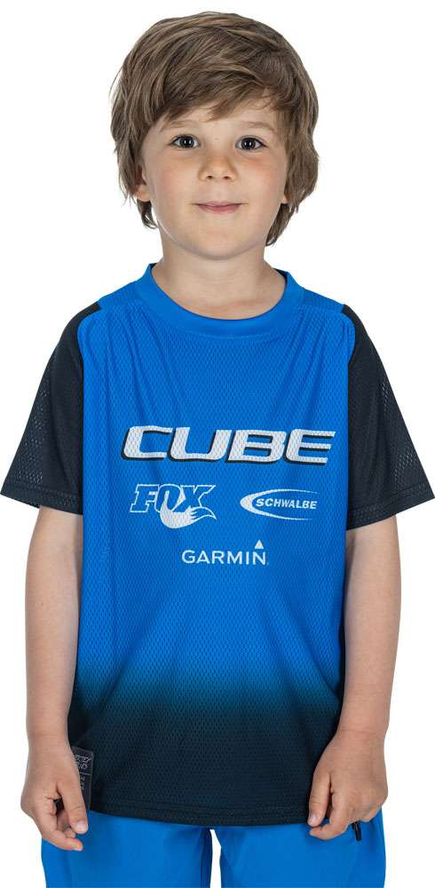 Cube vertex rookie x action team - maillot vtt enfant